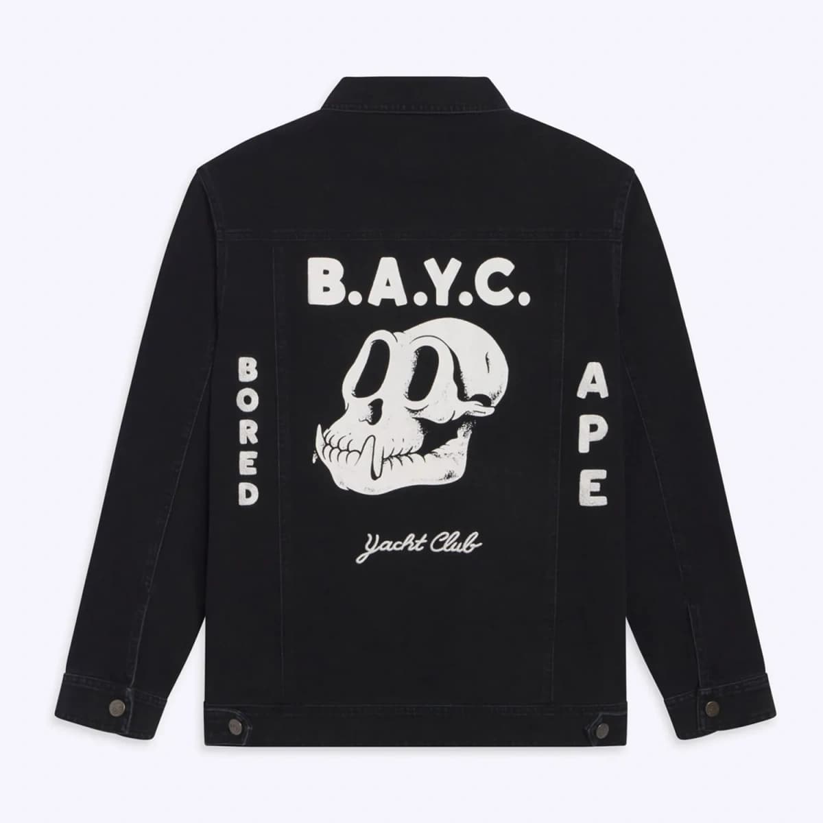 BAYC x mcbess x The Dudes Black Denim Jacket, Large (L)