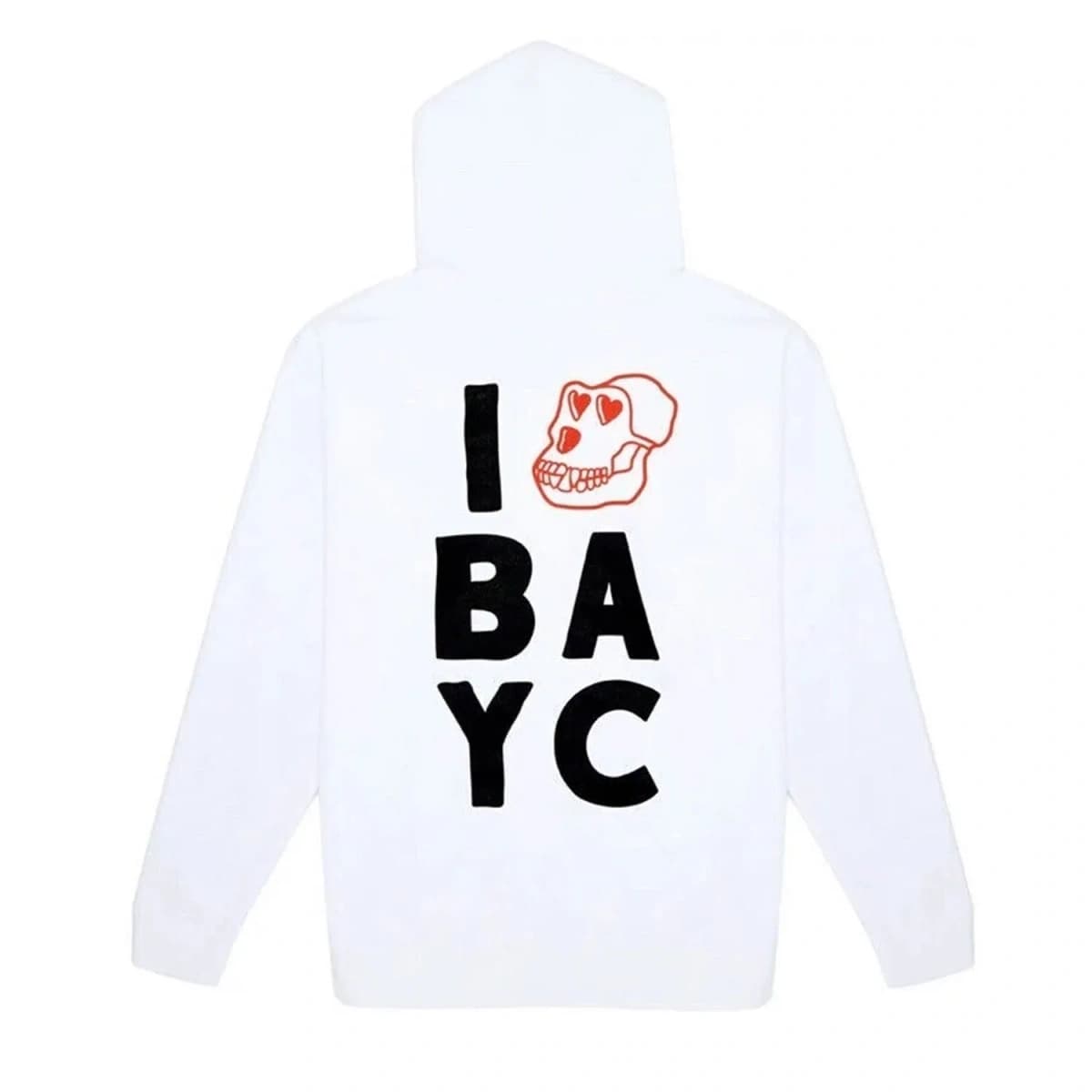 I ❤️ BAYC White Hoodie, Medium (M)