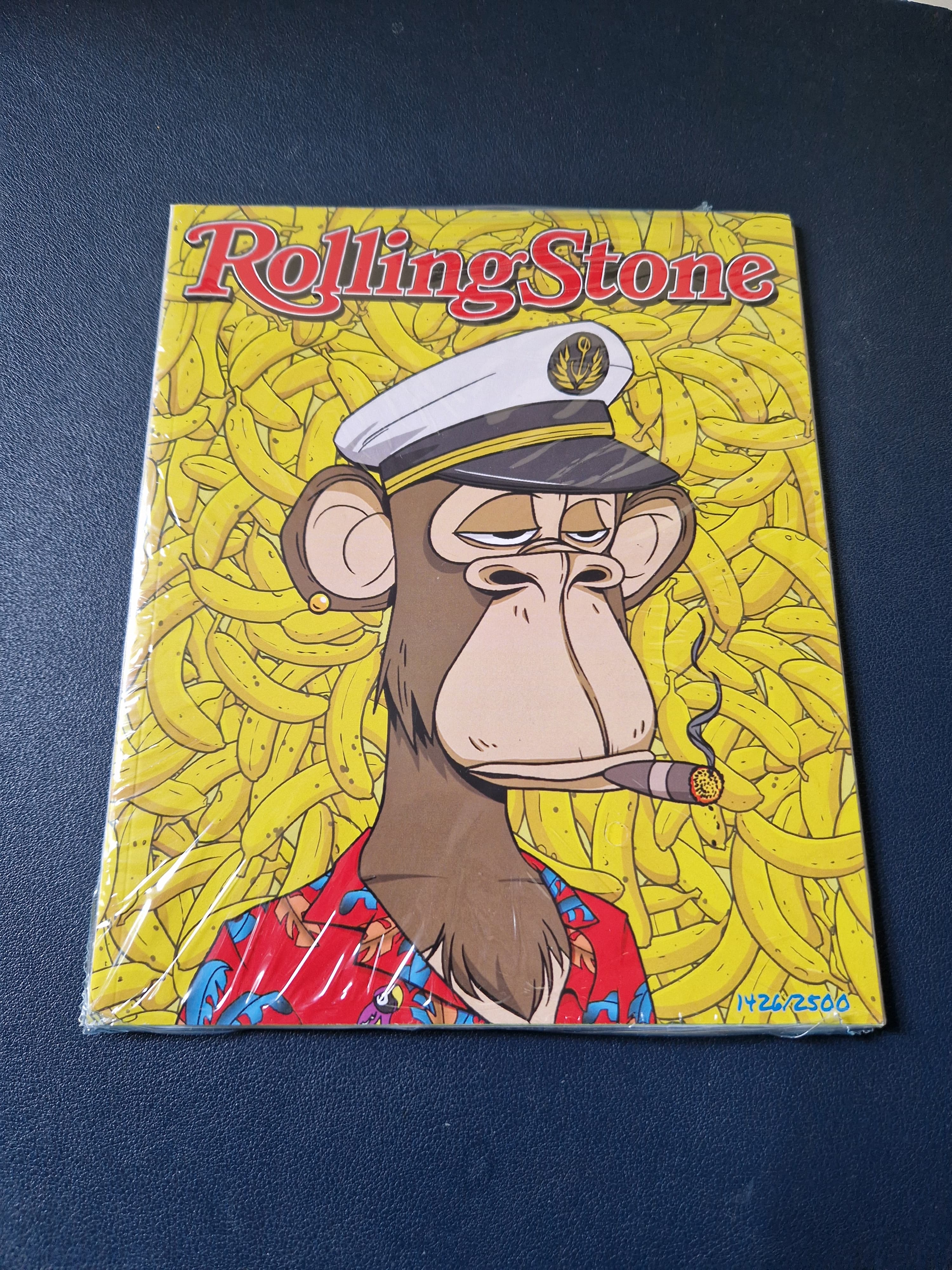Sealed, unopened Rolling Stone Bored Ape Yacht Club Limited BAYC Zine *2500*