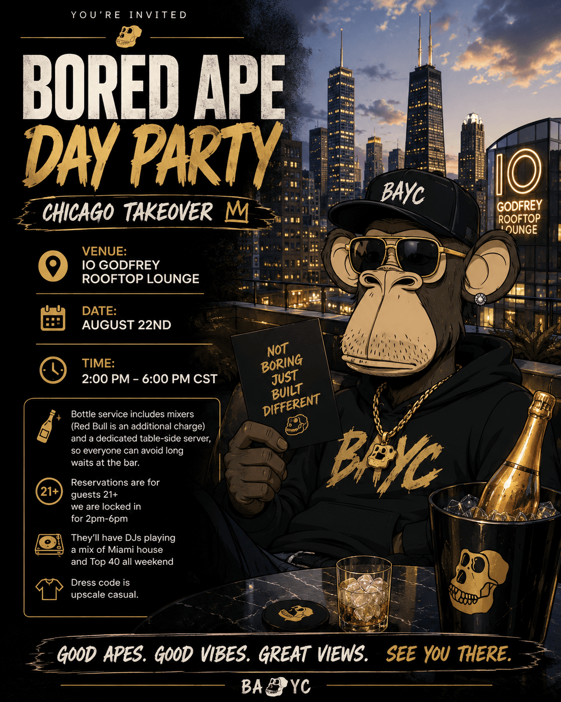 Chicago Rooftop Lounge Party